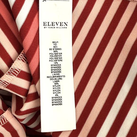 New Eleven Venus Williams Tennis Dress Size Medium Pickleball Racer Back Stripes - Picture 11 of 13